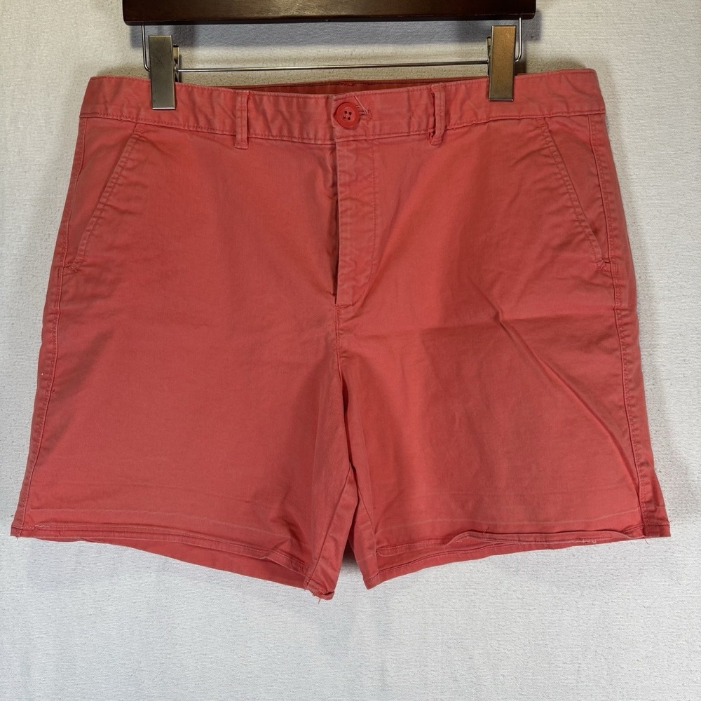 Eddie Bauer Women's Legend Wash Stretch Curvy Fit Coral Size 14
